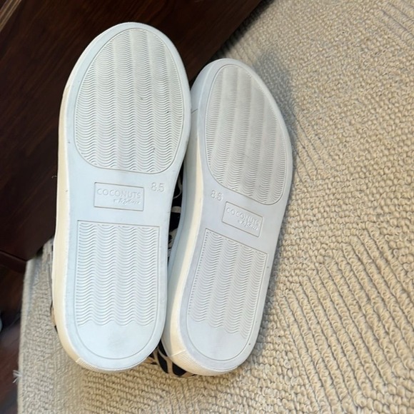 Coconuts by Matisse Women's Harlan Leather Cowhair Animal Print Sneakers 8.5 New - Picture 9 of 10